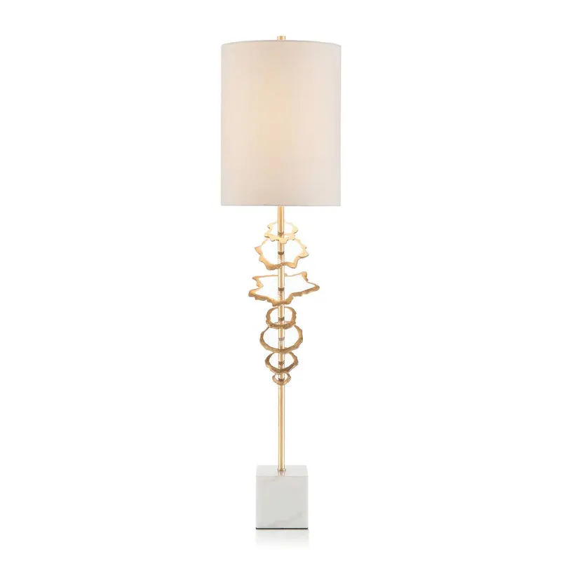 One Light Buffet Lamp Leaf, Gold
