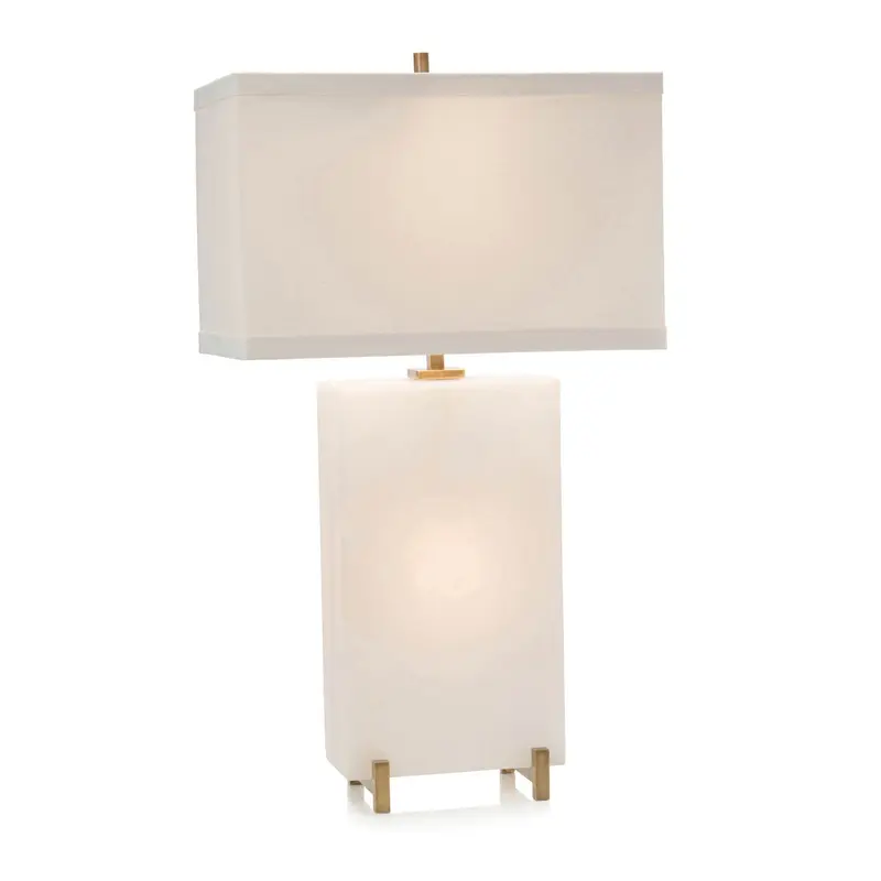 Two Light Table Lamp Enamel