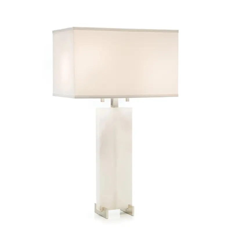Two Light Table Lamp Nickel