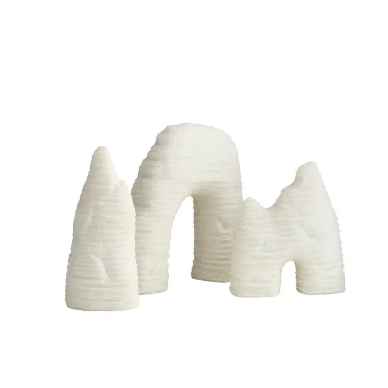 Isla Sculptures, Set of 3 Ivory