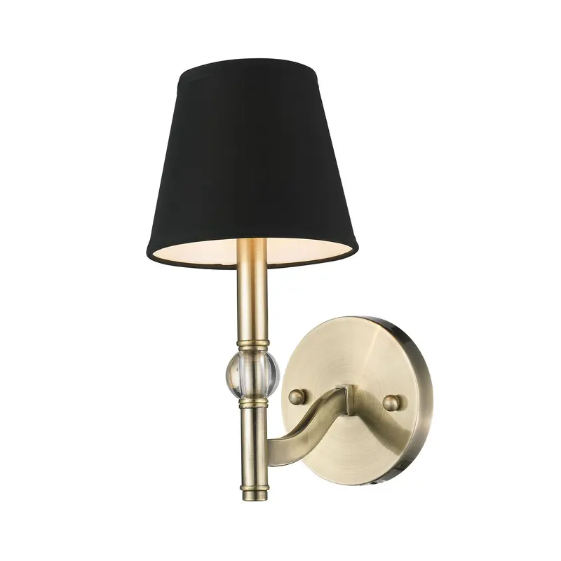 Waverly One Light Wall Sconce Aged Brass