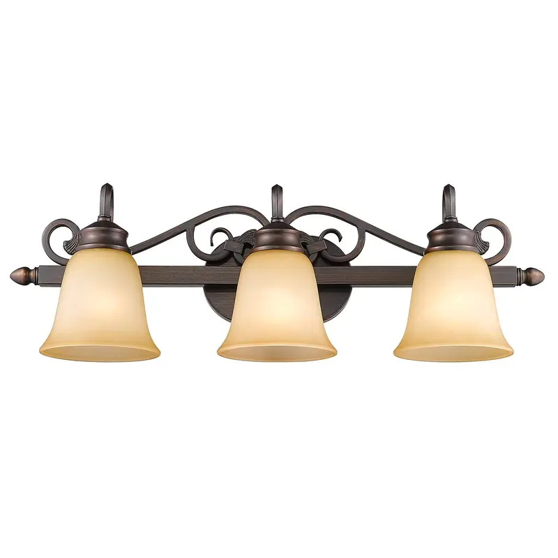 Belle Meade Three Light Vanity Light Rubbed Bronze