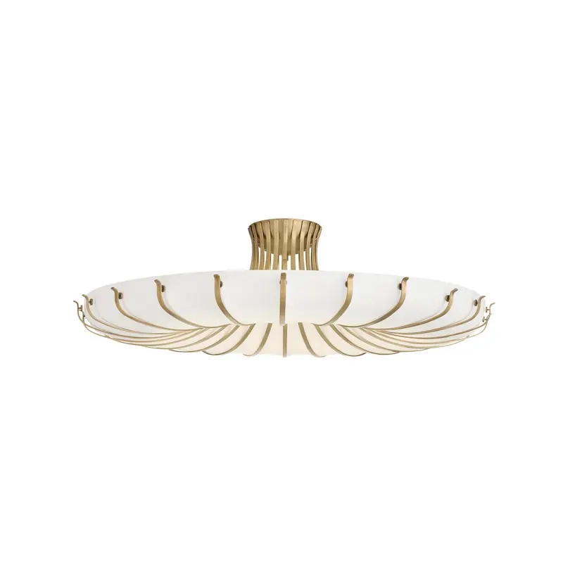 Chambers Ten Light Flush Mount Ivory