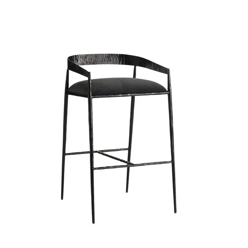 Ansel Bar Stool Midnight Grey