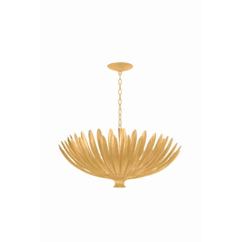 Whitfield Eight Light Chandelier Vintage Gold Leaf