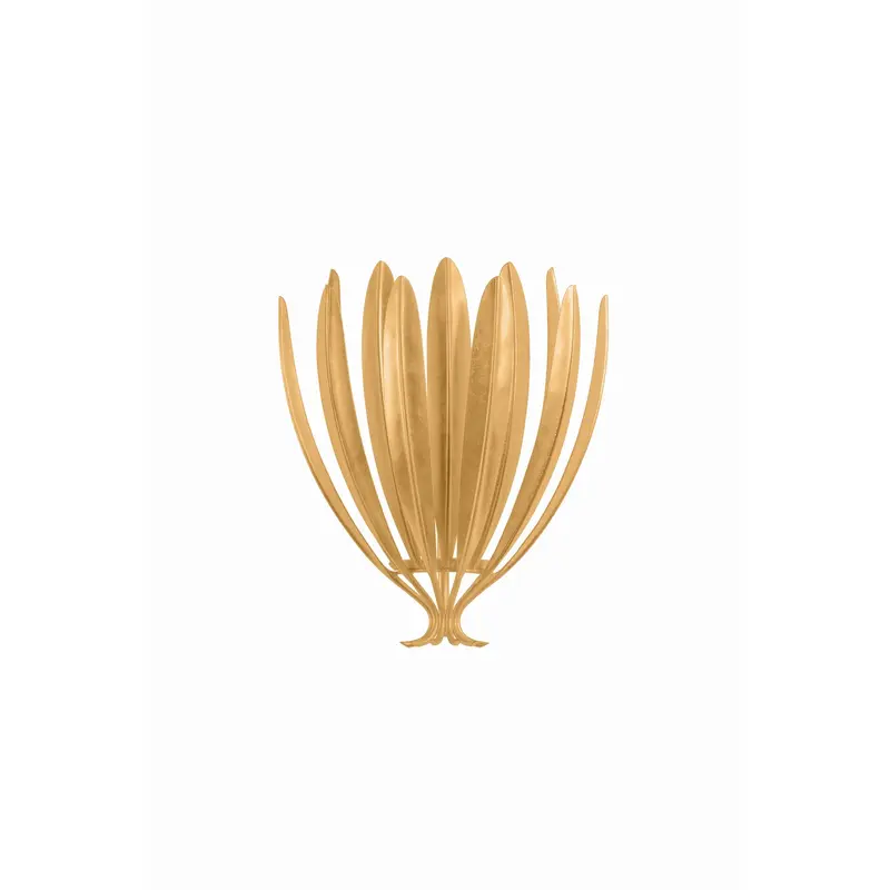 Whitfield One Light Wall Sconce Vintage Gold Leaf