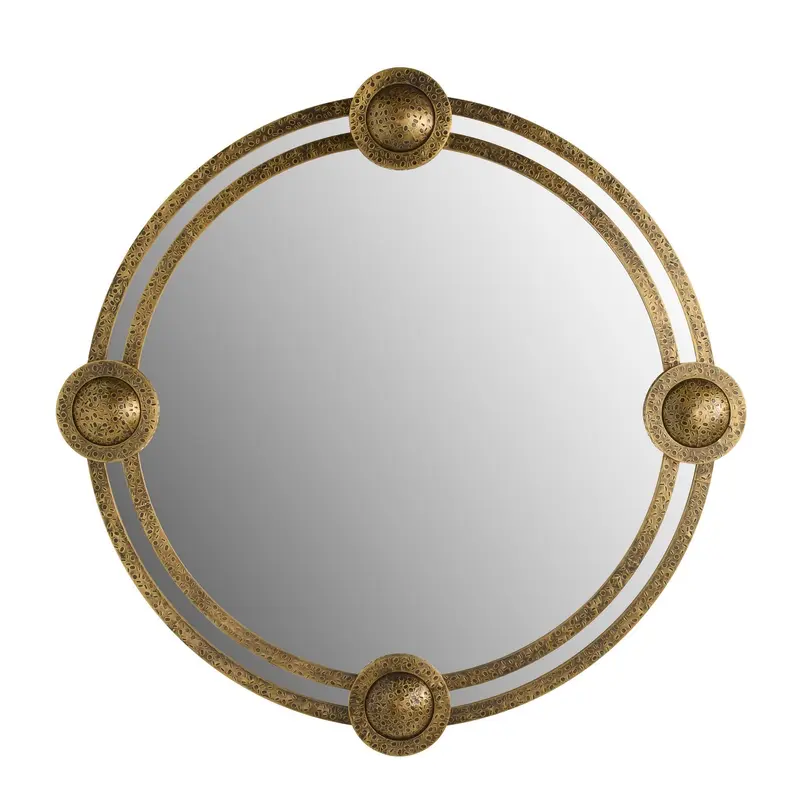 Lisbon Mirror Antique Brass