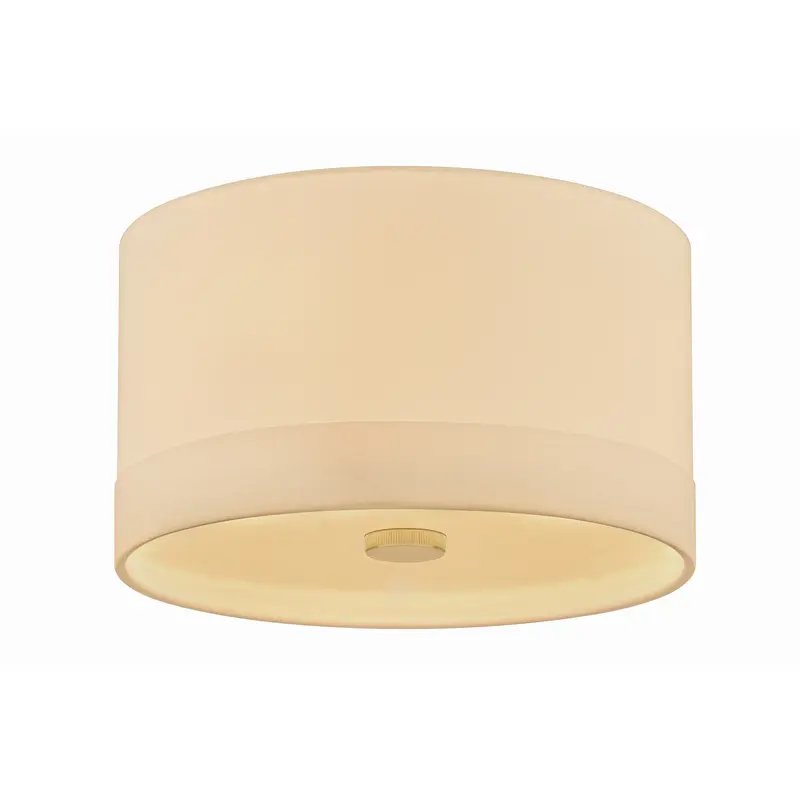 Ashland Three Light Flush Mount Aged Brass