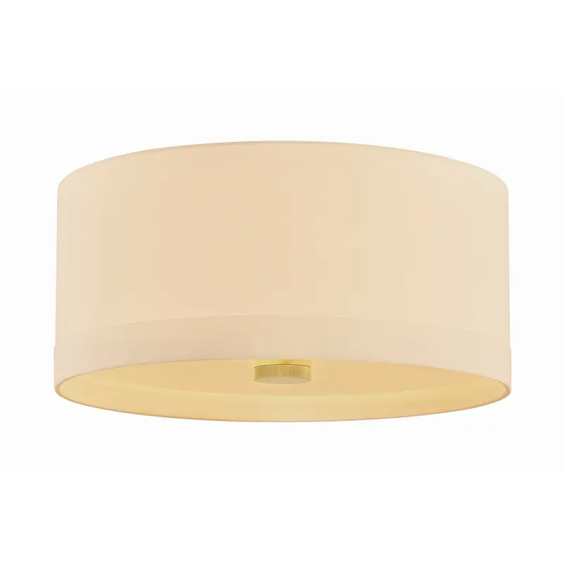 Ashland Four Light Flush Mount Aged Brass