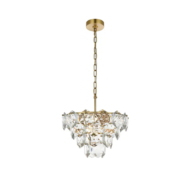Adaline Six Light Chandelier Satin Gold