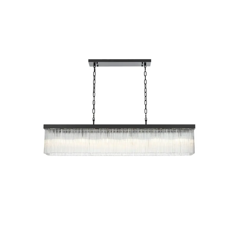 Harlow Six Light Chandelier Black
