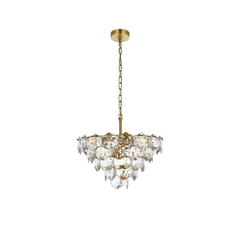 Adaline Eight Light Chandelier Satin Gold