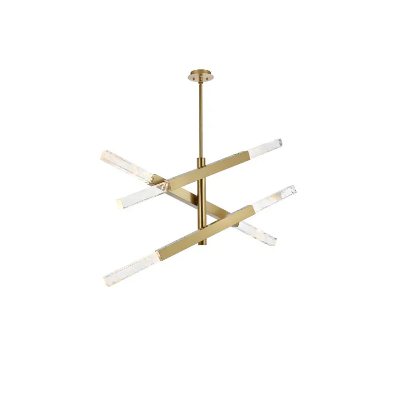 Ari Six Light Pendant Satin Gold