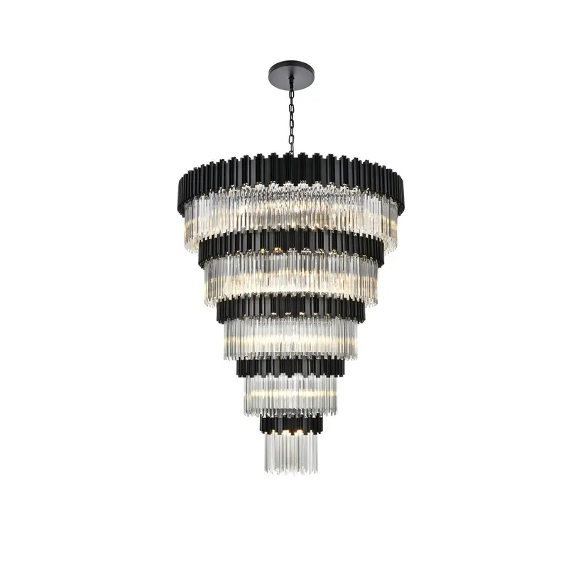 Willow 43 Light Chandelier Black