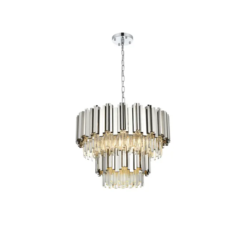 Willow Eight Light Chandelier Chrome