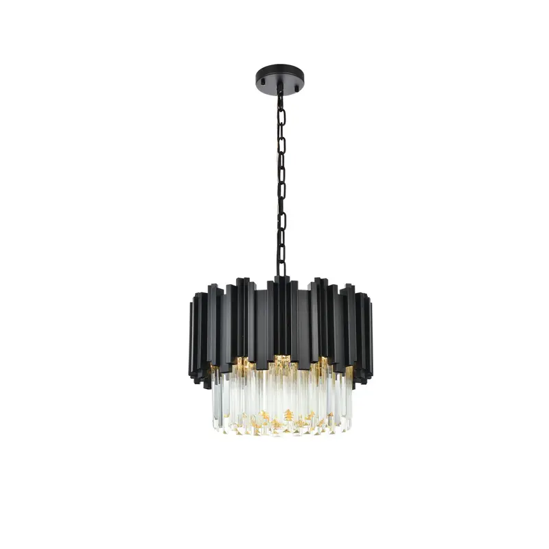 Willow Four Light Chandelier Black