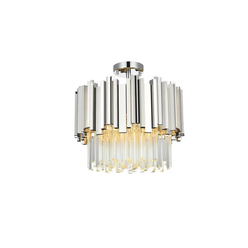 Willow Four Light Flush Mount Chrome