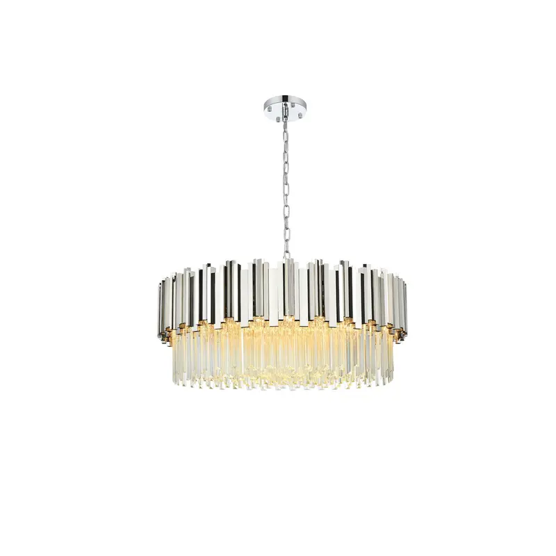 Willow Ten Light Chandelier Chrome