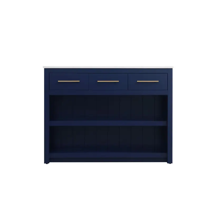 Porter Kitchen Island Blue