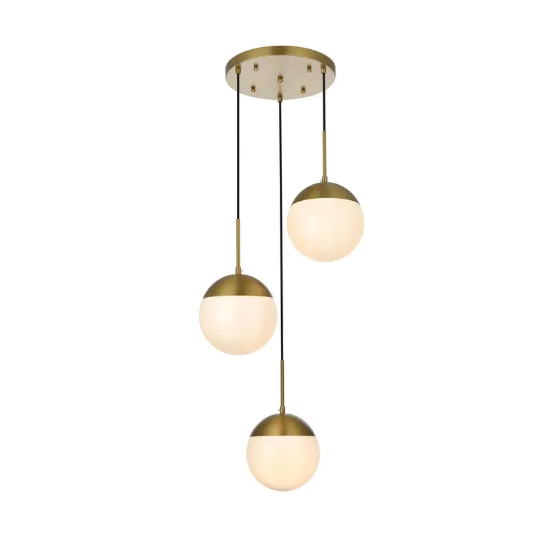 Eclipse Three Light Pendant Satin Gold