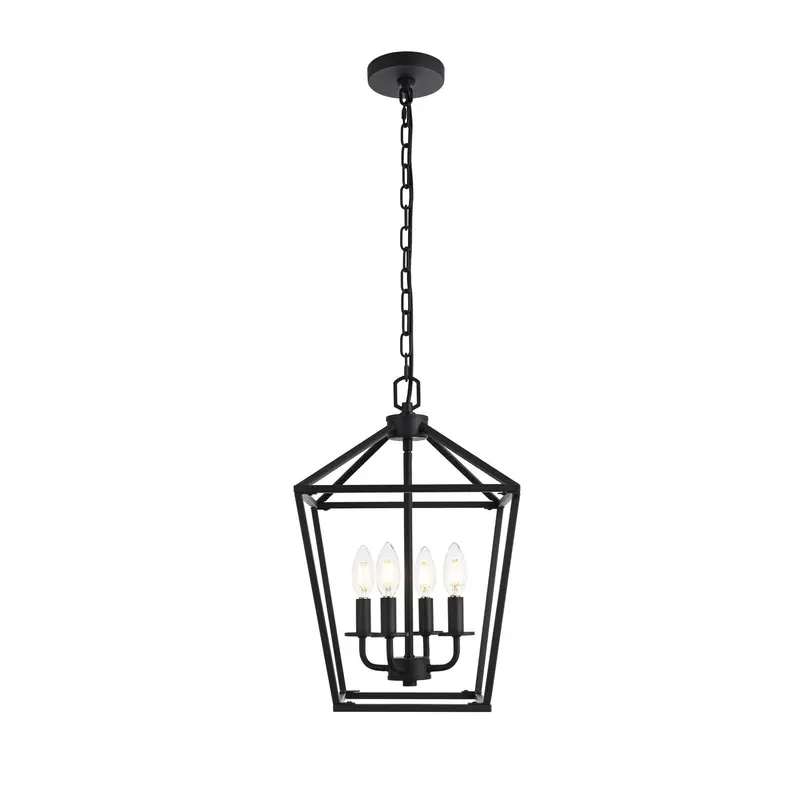 Gage Four Light Pendant Black