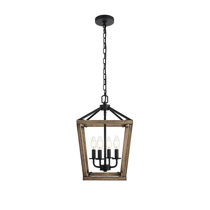 Gage Four Light Pendant Brown