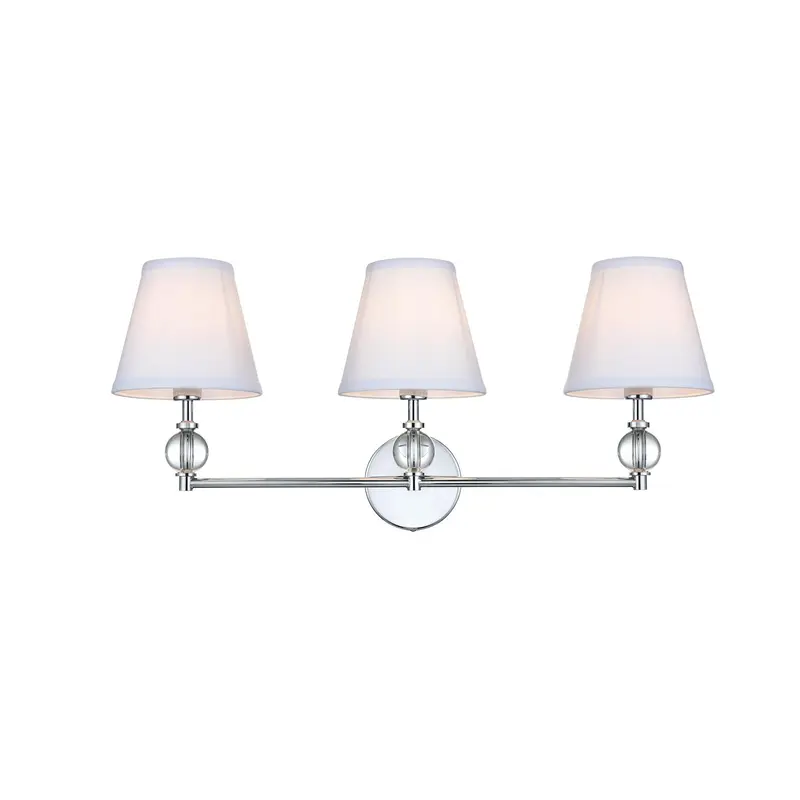 Bethany Three Light Wall Sconce Chrome