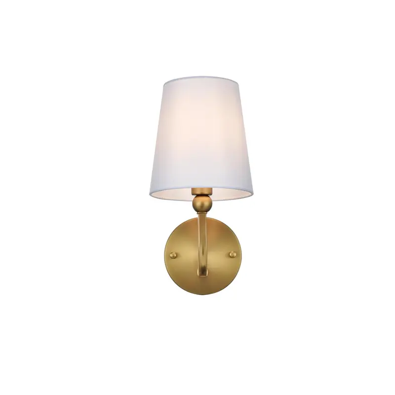 Senna One Light Wall Sconce Satin Gold