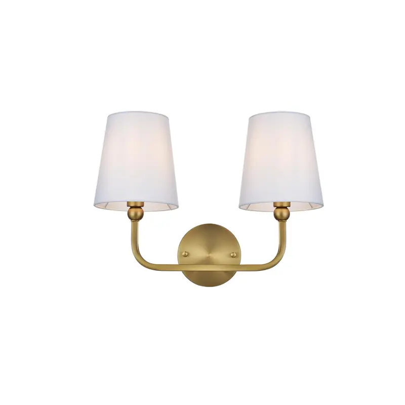 Senna Two Light Wall Sconce Satin Gold