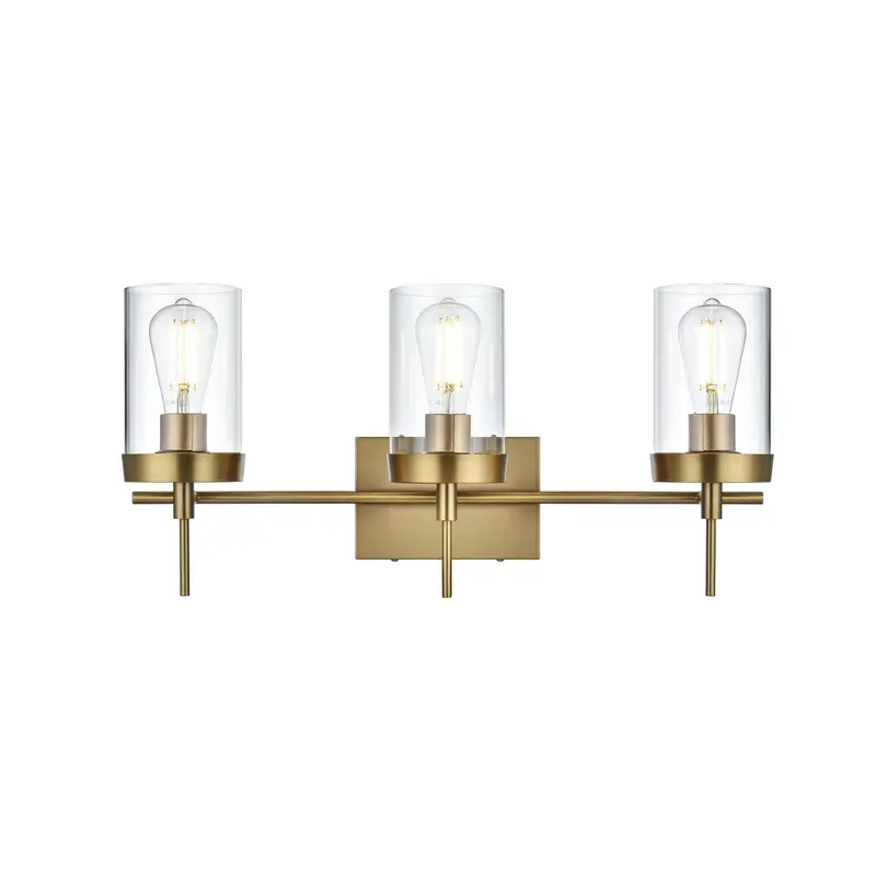 Taryin Three Light Wall Sconce Satin Gold