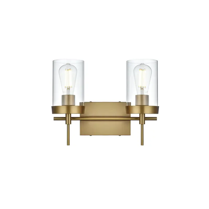 Taryin Two Light Wall Sconce Satin Gold