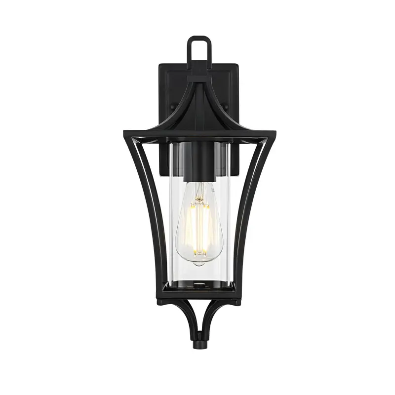Belgrade One Light Outdoor Wall Sconce Black