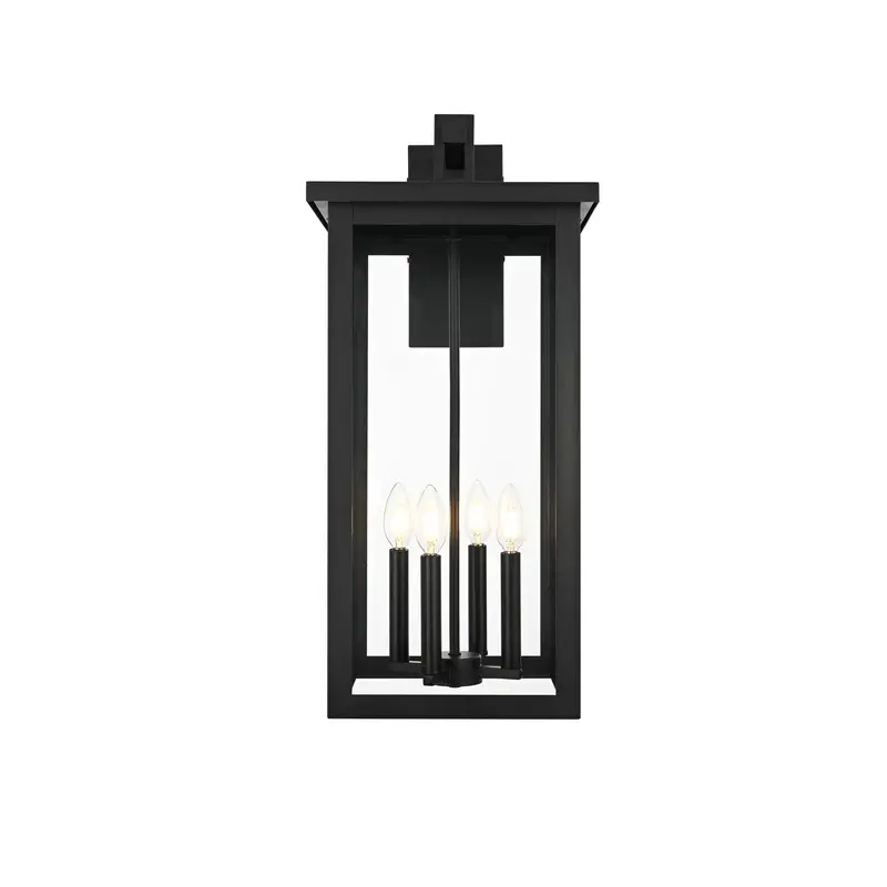 Venango Four Light Outdoor Wall Sconce Black