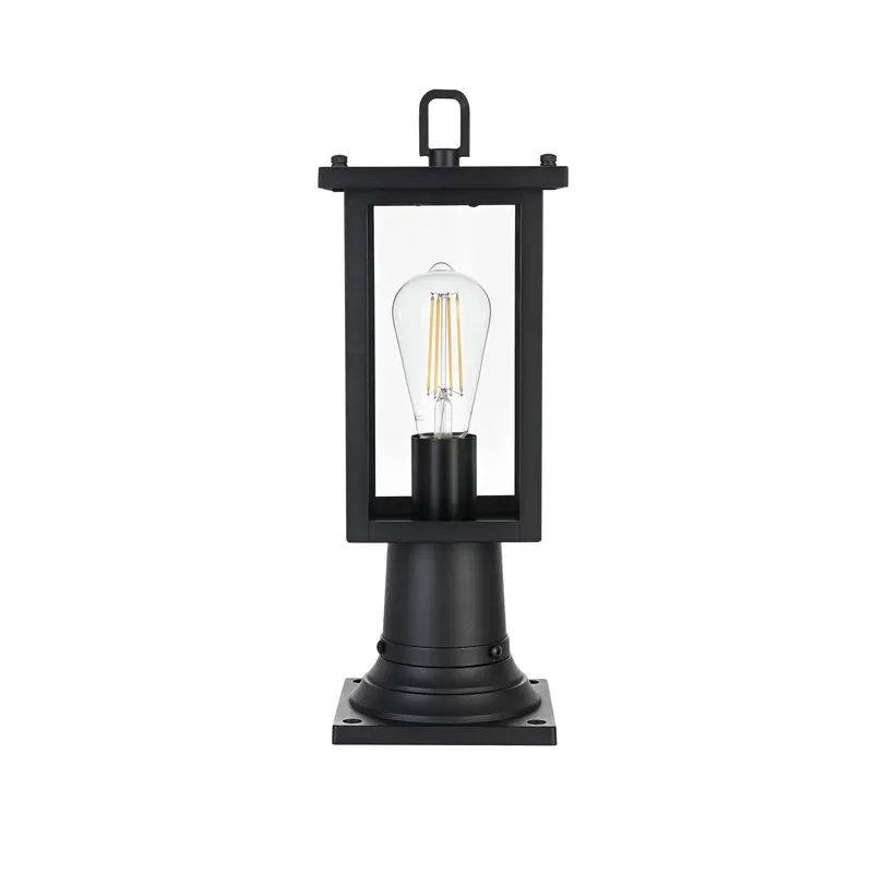Venango One Light Outdoor Post Mount Black