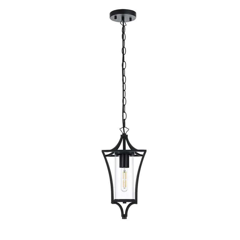 Belgrade One Light Outdoor Pendant Black