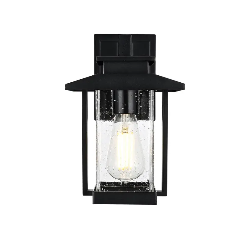 Tioga One Light Outdoor Wall Sconce Black