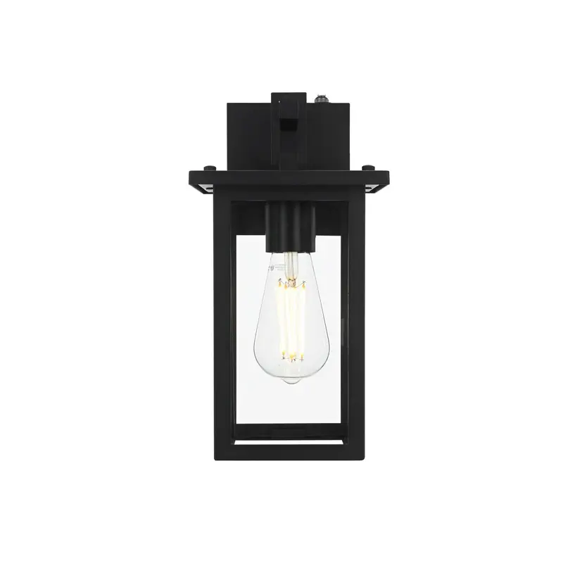 Venango One Light Outdoor Wall Sconce Black