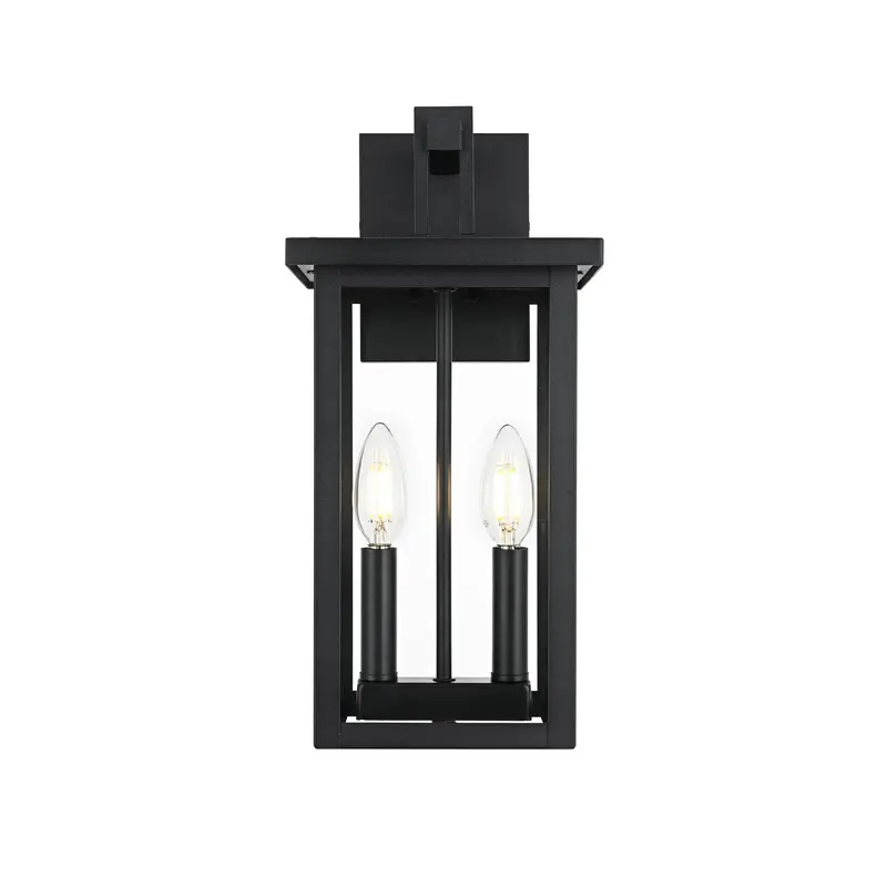 Venango Two Light Outdoor Wall Sconce Black