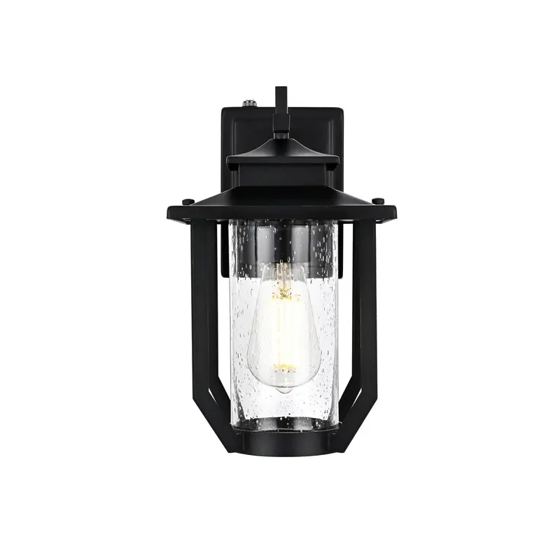 Wensley One Light Outdoor Wall Sconce Black