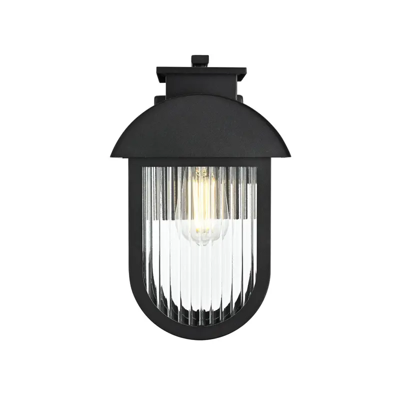 Albert One Light Outdoor Wall Sconce Black