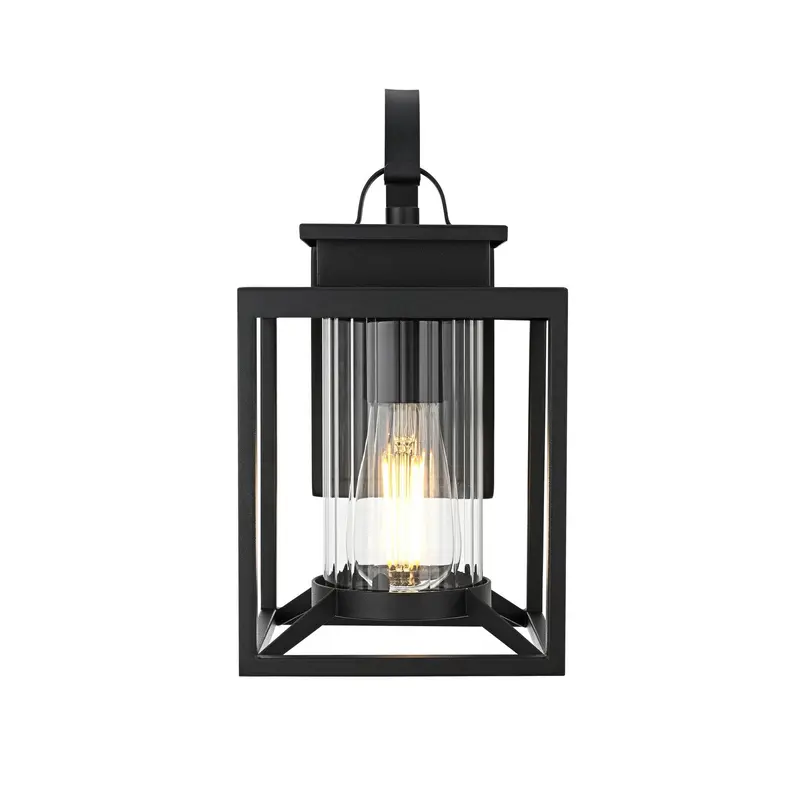 Witte One Light Outdoor Wall Sconce Black
