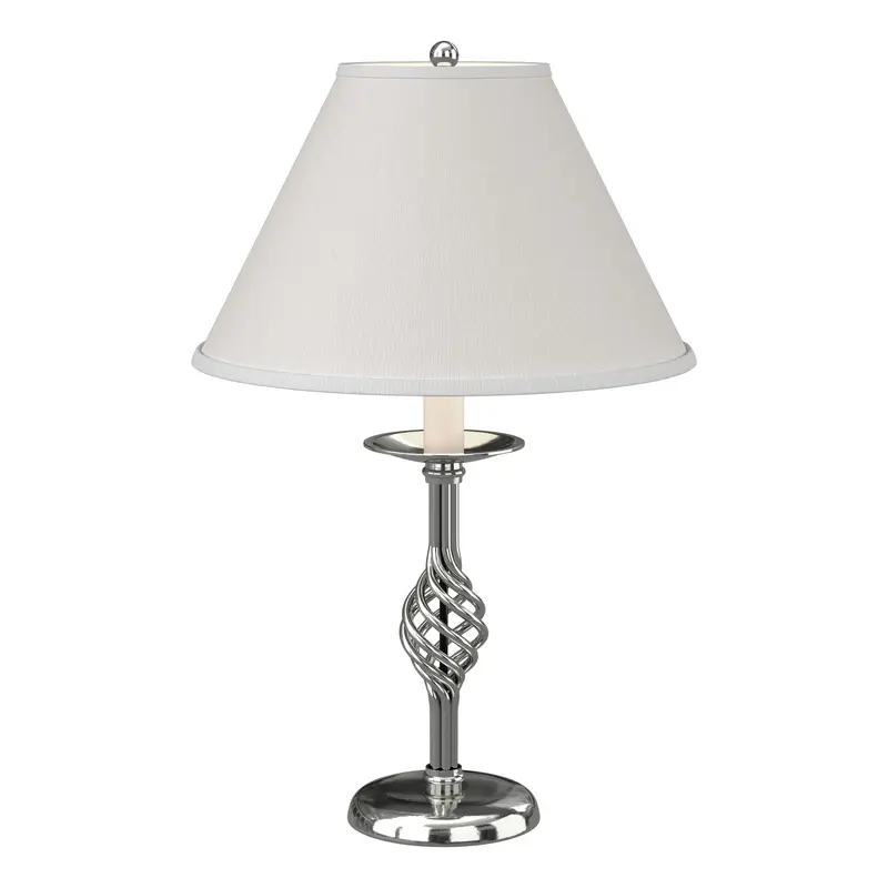 Twist Basket One Light Table Lamp Sterling
