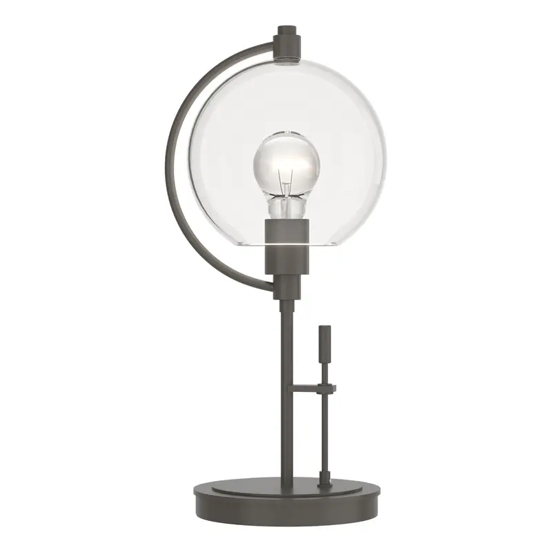 Pluto One Light Table Lamp Dark Smoke