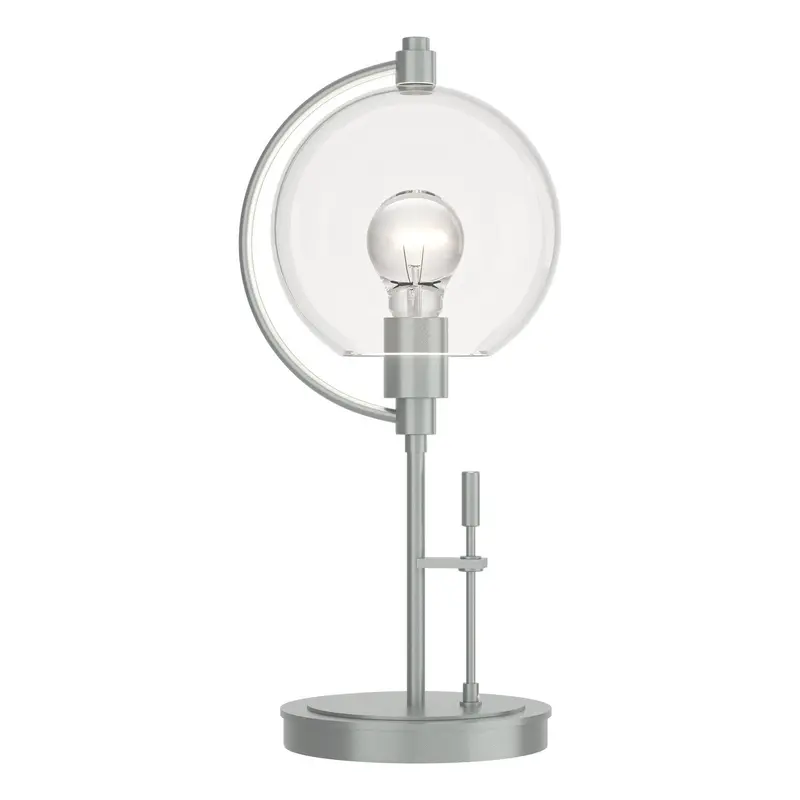 Pluto One Light Table Lamp Vintage Platinum