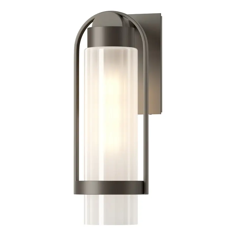 Alcove One Light Outdoor Wall Sconce Coastal Dark Smoke