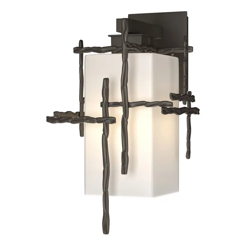 Tura One Light Outdoor Wall Sconce Coastal Dark Smoke