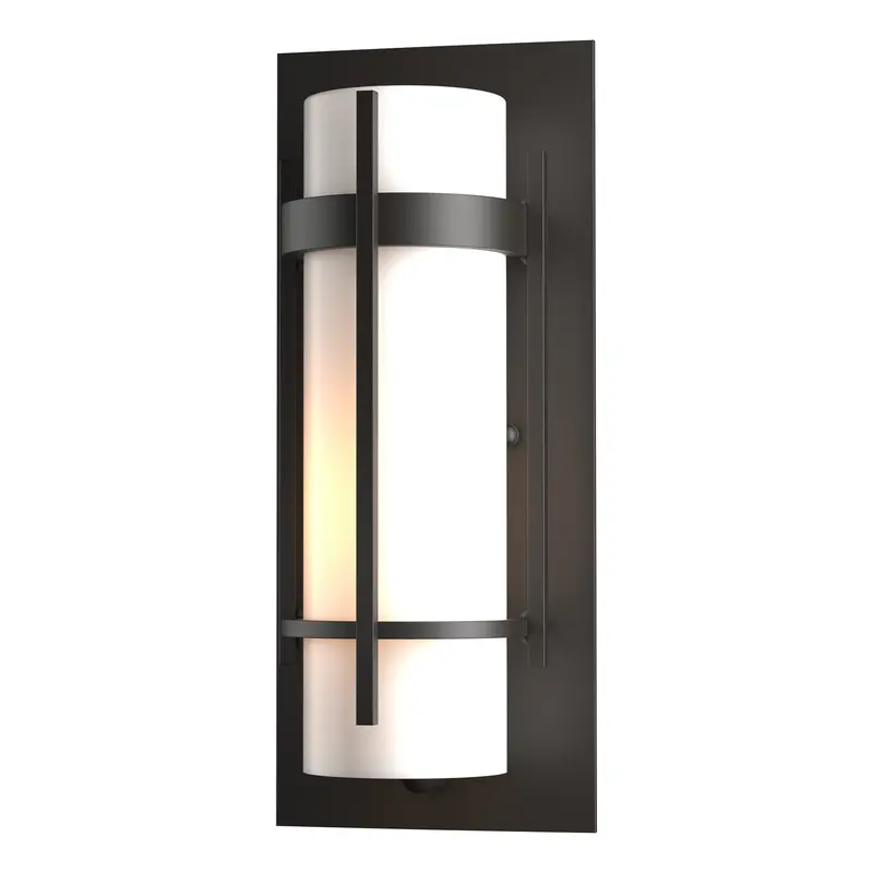 Banded One Light Outdoor Wall Sconce Coastal Oil Rubbed Bronze