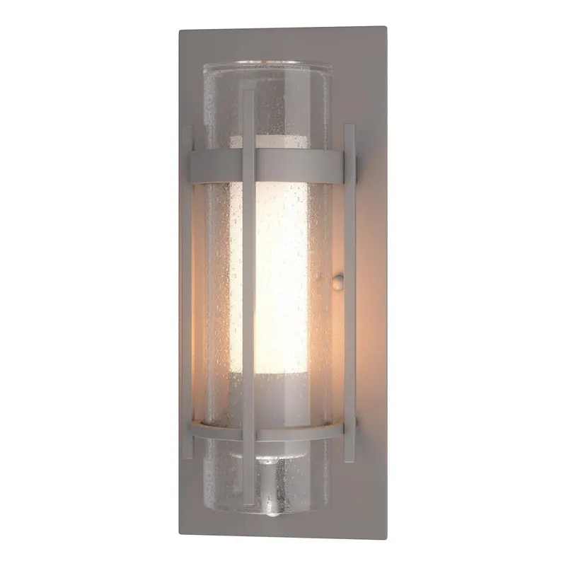 Torch One Light Outdoor Wall Sconce Coastal Burnished Steel