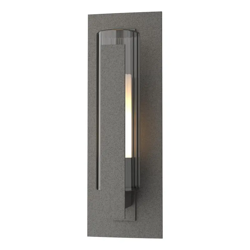 Vertical Bar One Light Outdoor Wall Sconce Coastal Natural Iron