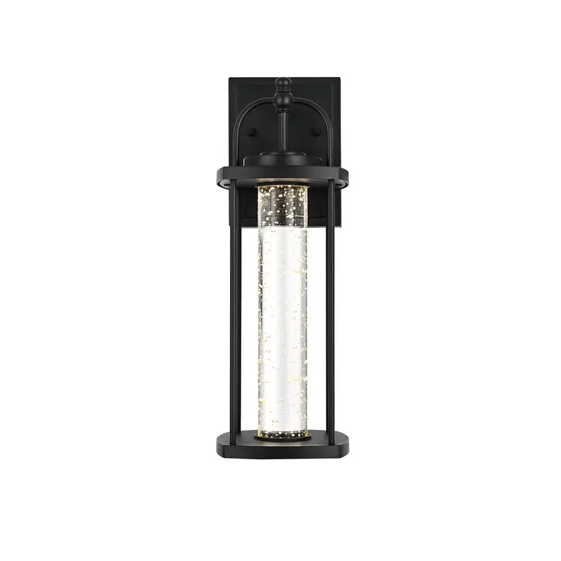 Zev LED Outdoor Wall Sconce Black